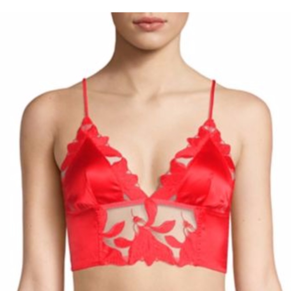 Fleur du Mal Lily Lace Longline Soft Cup Bra